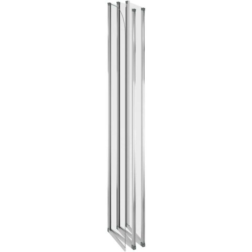 VidaXL Tu&amp;scaron; stena za kopalno kad 120x140 cm kaljeno steklo prozorna Slike