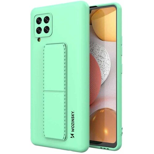 Wozinsky Kickstand Case fleksibilna silikonska maska sa postoljem Samsung Galaxy A42 5G mint Cene