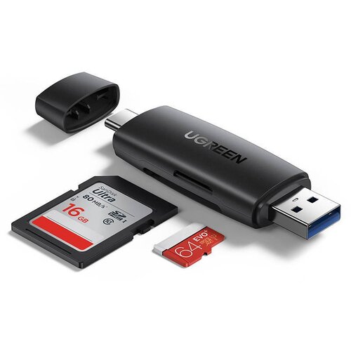 Ugreen USB-C ADAPTER ZA BRALNIK KARTIC SD MICROSD RAČUNALNIK PRENOSNIK, (5000347140) Cene