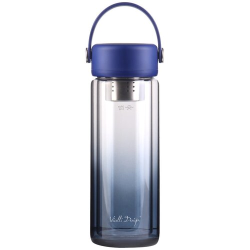 Vialli Design Modra steklena steklenica za vodo 350 ml Fuori &amp;ndash; Slike