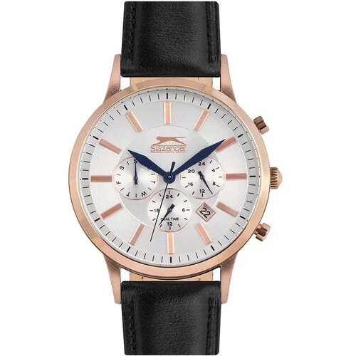 Slazenger Mu&amp;scaron;ki sat SL.09.6205.2.02, Analogni, Okrugli, 45mm, Crni Slike