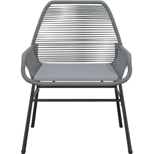  Vrtna garnitura - 8-dijelni vrtni blagovaonski set s jastucima poliratan i staklo Siva 200 x 100 x 74 cm 8 Slike