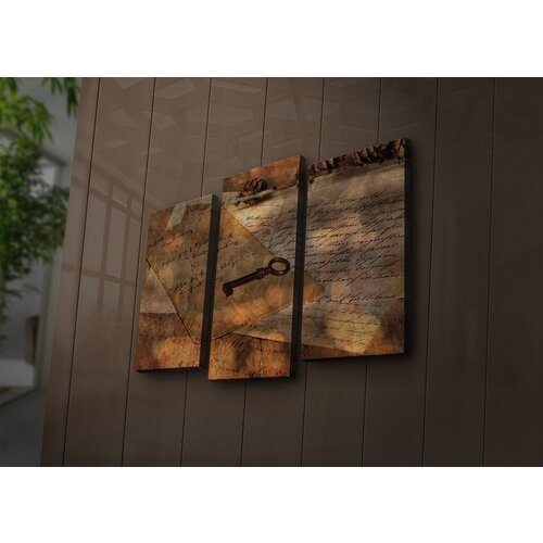 Wallity Set slika sa LED osvetljenjem 3PATİACT-11, 3 Dela Cene