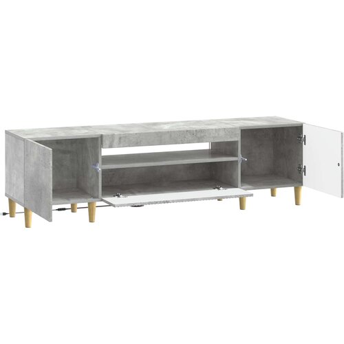  LED TV kabinet Betonska siva Konstruirano drvo Slike