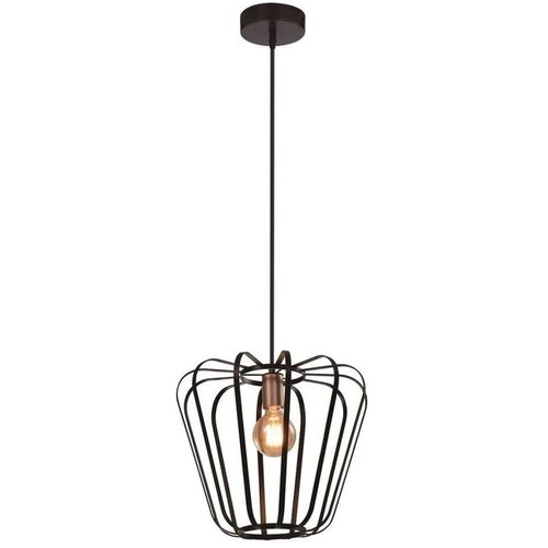Candellux Lighting luster/visilica-jonas viseća lampa zlatna 1X40W E27 crna abažur Slike