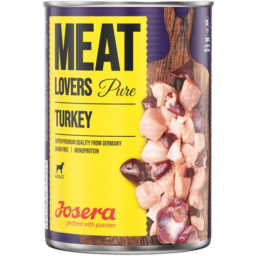  Varčno pakiranje Josera Meatlovers Pure 12 x 400 g - Puran Cijene