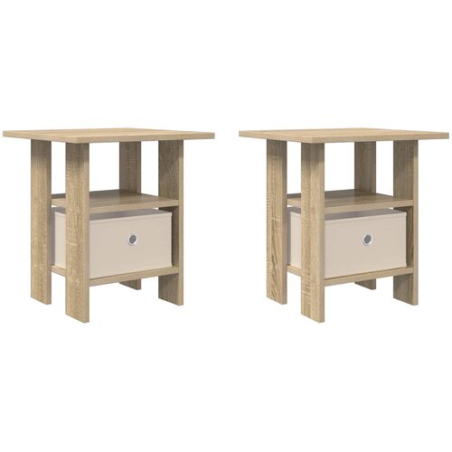  Noćni ormarić s ladicama 2 pcs Sonoma hrast 41 x 40 x 45 cm Slike