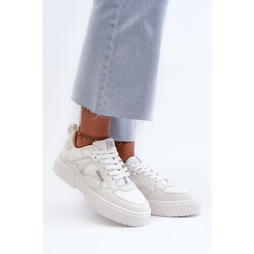 Big Star Women's Memory Foam System White Sneakers Cene