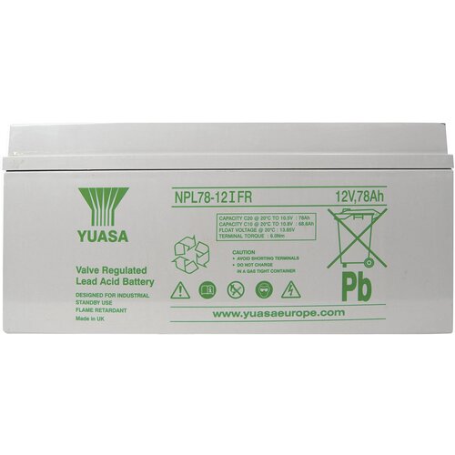 Yuasa svinčeni akumulator NPL78 - 12 12 V 78 Ah M8 (D x &amp;Scaron; x V) 380 x 166 x 174 mm NPL 78 YUANPL78-12IFR, (20439412) Slike