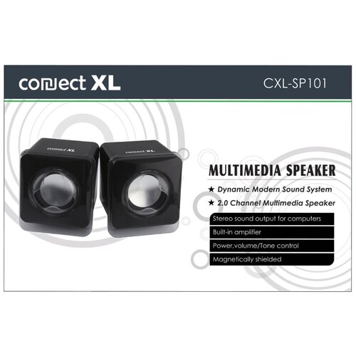 Connect Xl Zvučnik, set, 2.0, USB 5V, boja crna – CXL-SP101 Cijene