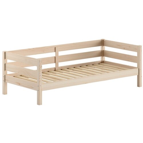 Vipack Otro&scaron;ka postelja iz masivnega bora z letvenim dnom 90x200 cm v naravni barvi Margrit &ndash; Cene