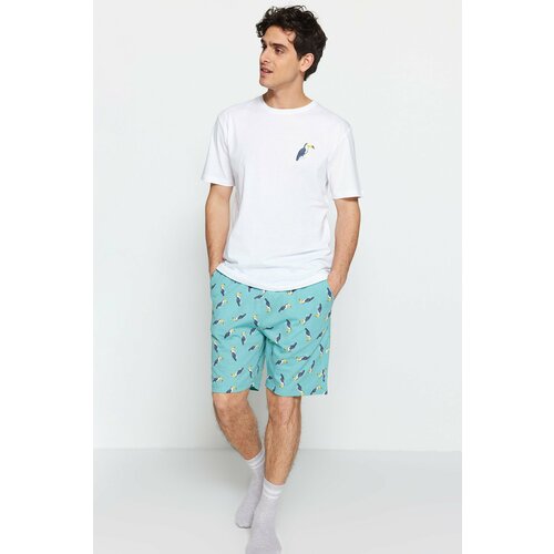 Trendyol Pajama Set - White - Animal print Slike