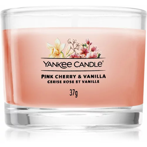 Yankee Candle pink Cherry & Vanilla dišeča svečka 37 g unisex