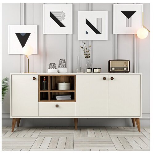 Hanah home Komoda Napoli 180x81x35cm Krem Cene