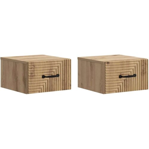  Stenski nočni omarici 2 pcs Artisan hrast 34,5 x 33 x 20 cm, (5000209487) Cene