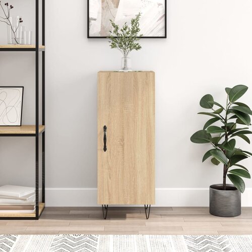 vidaXL Komoda boja hrasta sonome 34 5x34x90 cm od konstruiranog drva Cijene