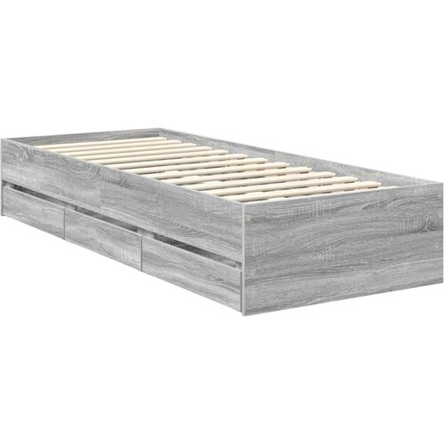  Okvir za krevet Siva Sonoma 75 x 190 cm Inženjersko Drvo - Sivi hrast sonoma 75 x 190 cm Cene