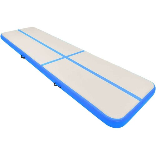  Strunjača na napuhavanje s crpkom 600 x 100 x 15 cm PVC plava Slike