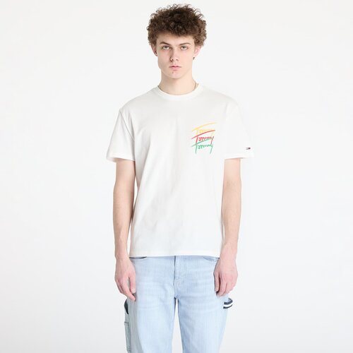 Tommy Hilfiger Majica Tommy Jeans Regular Twisted Sign Tee White L Cene
