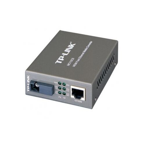 Tp-link Media Filter TP-Link MC112CS, 1 x 100M SC port, 1 x 100M RJ45 port (Auto MDI/MDIX), 1310nm Tx/1550nm Rx, Half/Full-Duplex transf Cene