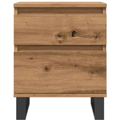 VidaXL Noćni ormarić Artisan hrast 40x35x50 cm izrađeno drvo Slike