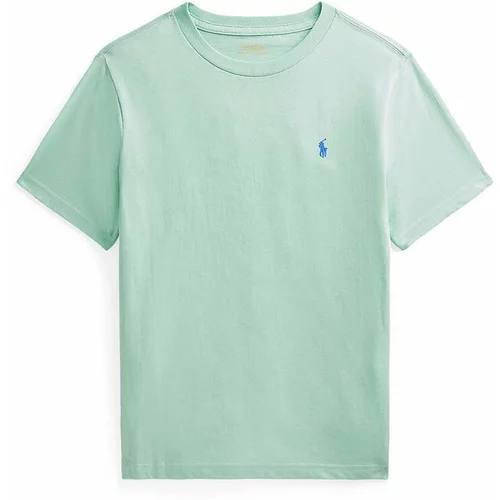 Polo Ralph Lauren Dječja pamučna majica kratkih rukava boja: zelena, bez uzorka