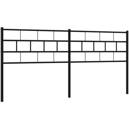 Metalno uzglavlje crno 193 cm Slike