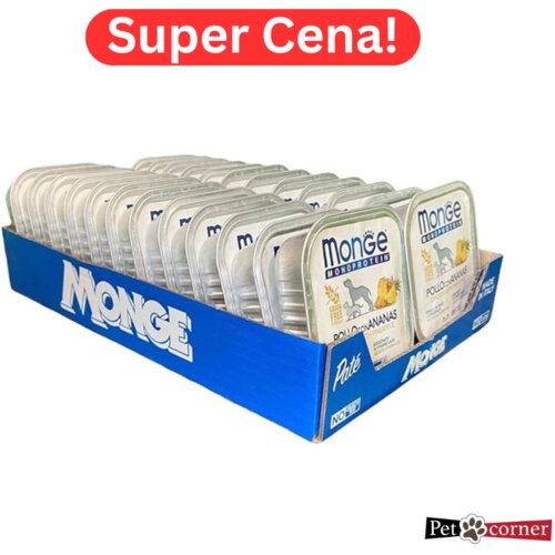 Monge pašteta za pse piletina i ananas 24x150g ekonomično pakovanje Cene