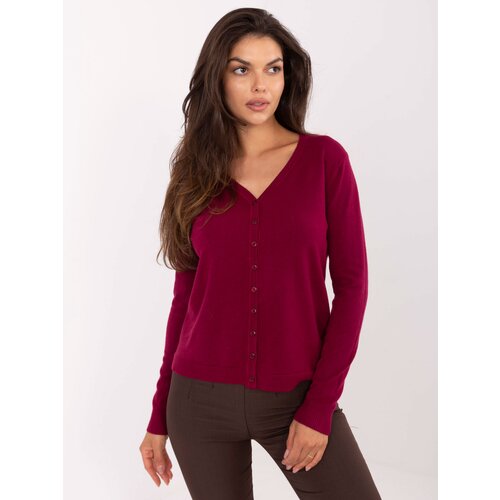 Passione moda Sweater-PM-SW-M1620.68-burgundy Slike