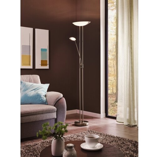 Eglo 93874 - led prigu&amp;scaron;iva lampa baya 1 LED/20W + LED/2,5W mat hrom Slike