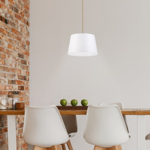 Visilica na sajli AIDA 1xE27/60W/230V, prečnik 25 cm, hrast/bela Slike