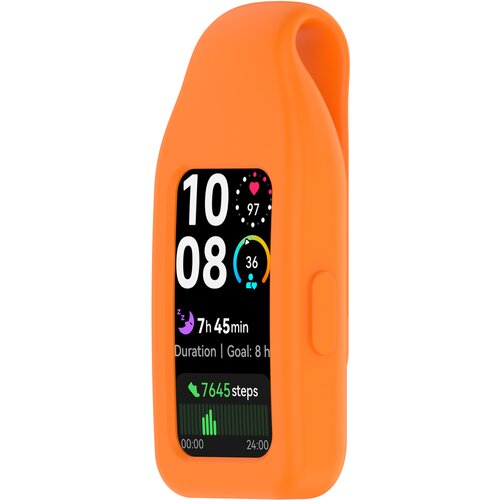 INF Jeklena zaponka za Huawei Band 10/9/8 - Silikon Orange, (22107809) Cene