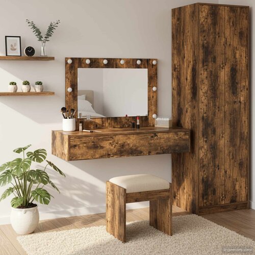  Toaletni stol Smeđa 100 x 40 x 70 cm Konstruirano drvo Cijene