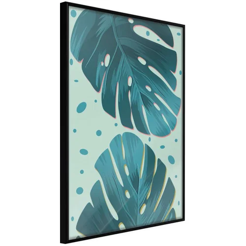  Poster - Pastel Monstera Leaves 40x60