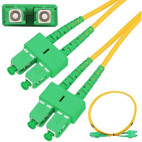 Extralink Patchcord SC/APC-SC/APC SM G.657A1 Duplex 3.0mm 1.0m Slike