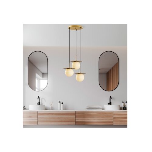 Opviq Luster Anemon-13833, 55x55x110cm, IP20, Zlatno-bijela boja Slike