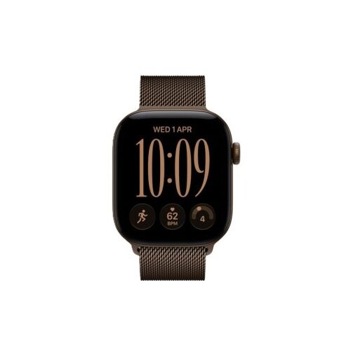 Apple watch series 12 gps + cellular 42mm dark bronze aluminium case with dark bronze milanese loop (MKDK4WF/A) Cene