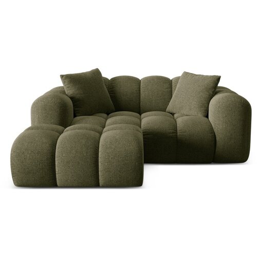 Cosmopolitan Design Zelena kutna garnitura od šenila (s lijevim kutom/s ležaljkom) Treno – Cijene