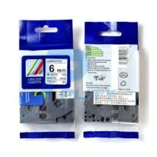  Traka tz2-211 6mm black on white ( 16507 ) Cene