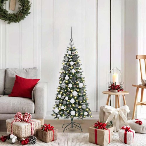 vidaXL Umjetno božićno drvce Zelena 120 cm PVC Cene