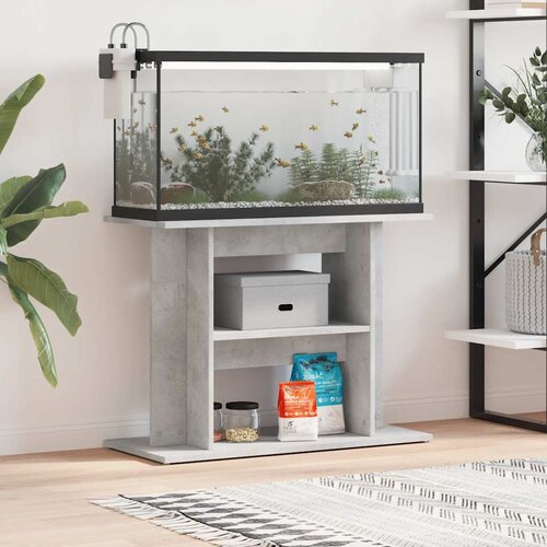  Stalak za akvarij Betonski Sivi 80x35x60 cm Konstruirano drvo Cijene