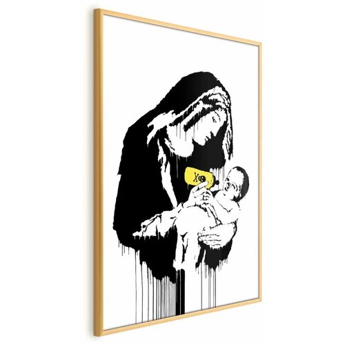  Plakat - Breastfeeding Mother 40x60 Zlatni okvir Cene