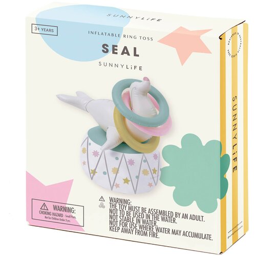 Sunnylife napihljiva igrača ring toss seal Slike