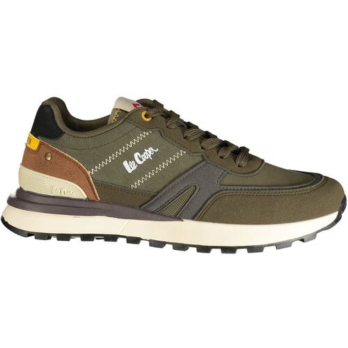 Lee Cooper mu&amp;scaron;ke tenisice LCM628415 sa smeđim detaljima maslinastozelene Slike