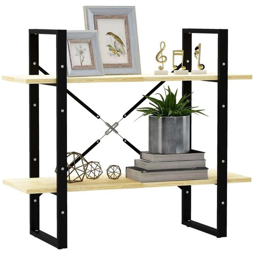 VidaXL Knjižna omara 2-nadstropna 80x30x70 cm trdna borovina Slike