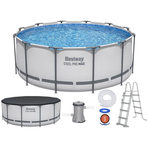 Bestway Frame Pool kompletan set Steel Pro MAX&amp;trade; &amp;Oslash; 366 x 122 cm uklj. filter pumpa Slike