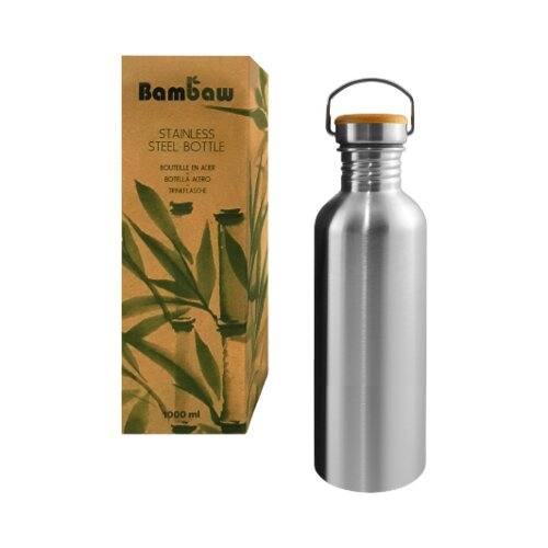 Bambaw Steklenica iz nerjavečega jekla za večkratno uporabo - 1000 ml Cene