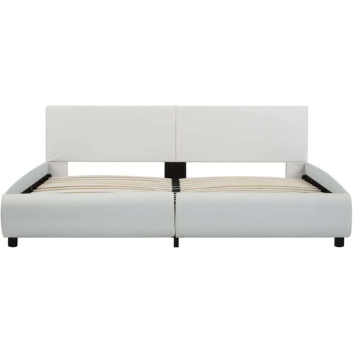 VidaXL okvir za krevet od umjetne kože led bijeli 180 x 200 cm Slike
