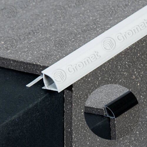 Gromet PVC zavr&scaron;na lajsna za keramiku-zatvorena 10mm, 2,7m bela Cene