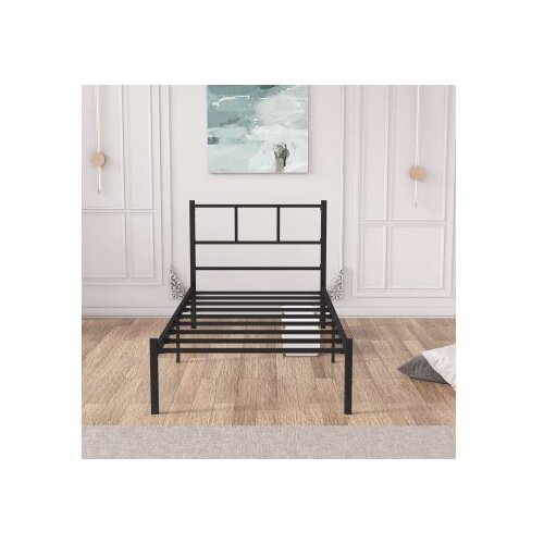 Hanah home Okvir kreveta Cemre, 100x200 cm, crni Slike